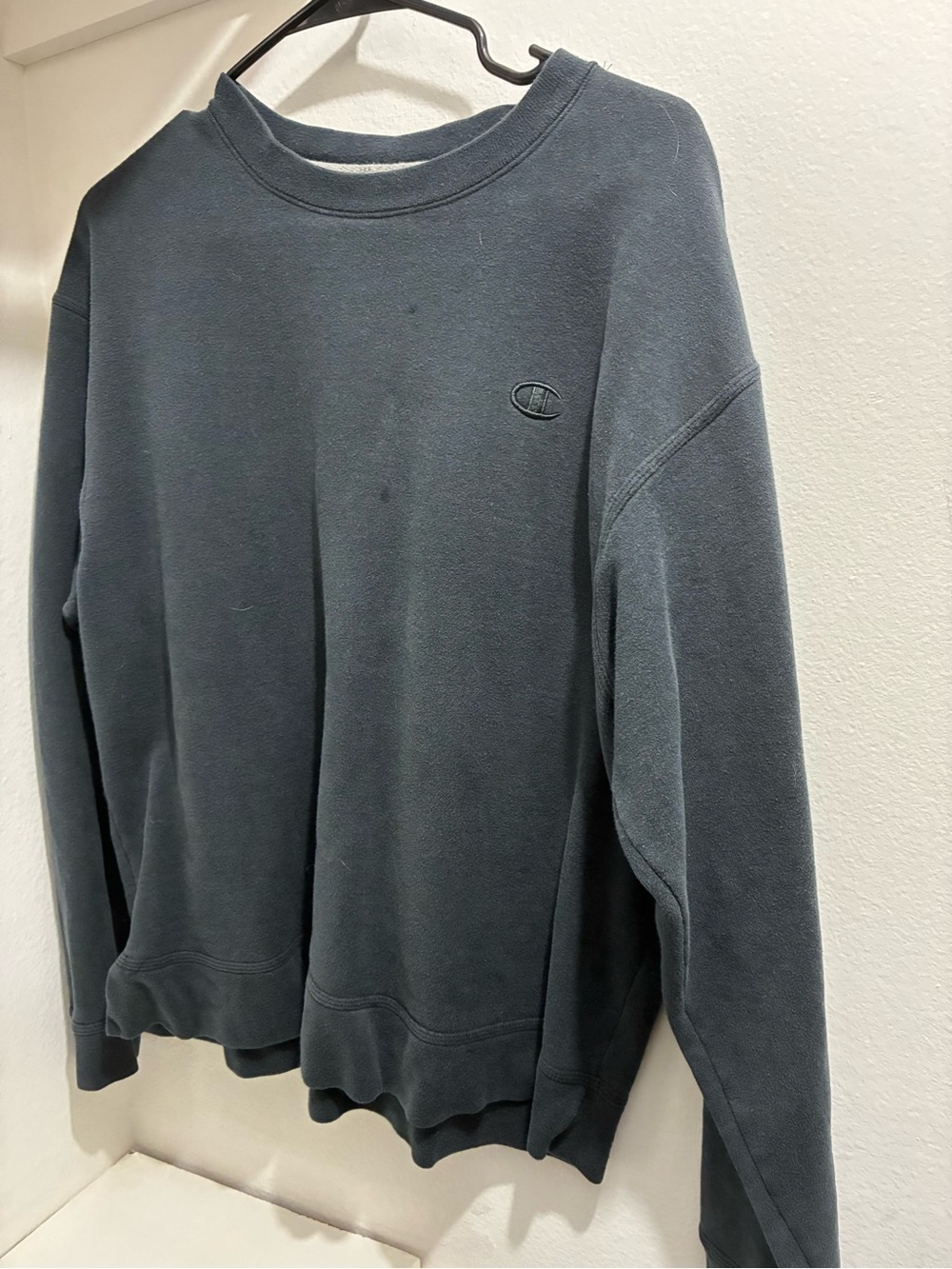 Champion Crewneck Sweatshirt in Slate/Charcoal Blue